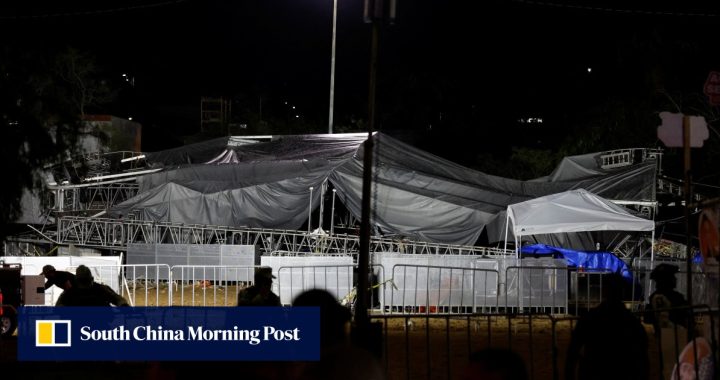 Tragedi di Meksiko saat angin kencang menggulingkan panggung pada rapat umum kampanye, 9 tewas dan doens terluka