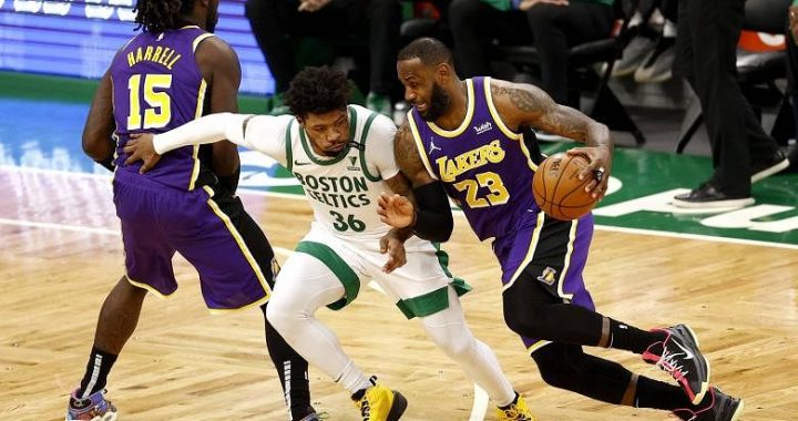 NBA: Lakers menangkis kesibukan Celtics untuk menang 96-95